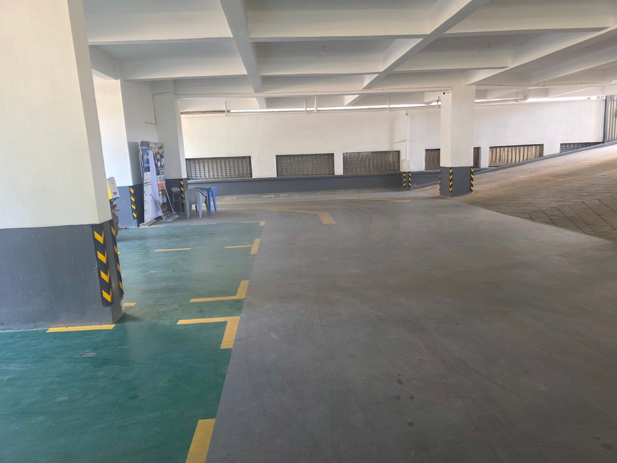 Covered parking garage